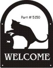 Cat- Welcome Signs - Outdoor- Indoor