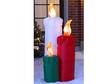 4-Ft. Lighted Holiday Inflatables Candles xmass yard garden home decor