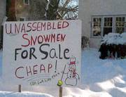 Unassembled Snowmen For Sale