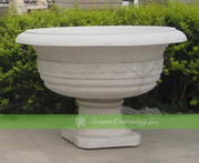 Beautiful stone flower pots for home décor and landscape architecture 