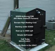 OUTDOOR FORCED AIR WOOD FURNACE 