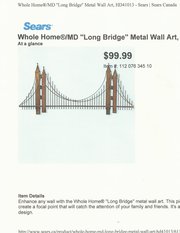 Beautiful Metal Wall Art - Brand New