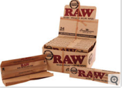 24 RAW Classic Rolling Papers Full Box Natural Paper 1 1/4 Size for sa