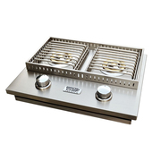 Broil chef LP/NG Side By Side Double Burner Gas Grill at Bbqtek.com