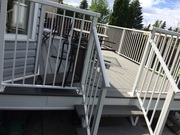Quality WELDED manufacture exterior aluminium railing supply and insta