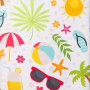 Microfiber Towel Summer Fun/Turquoise with Bag